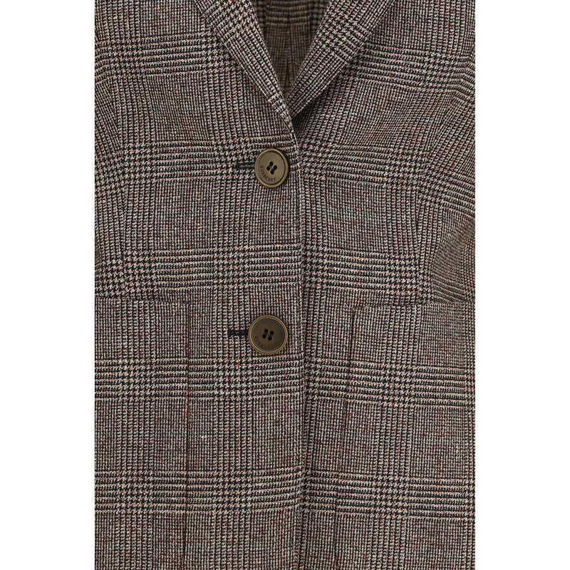 Burberry Brown Wool Oves Aries Blazer