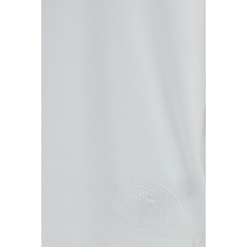 Burberry White Cotton Long Sleeve T-Shirt