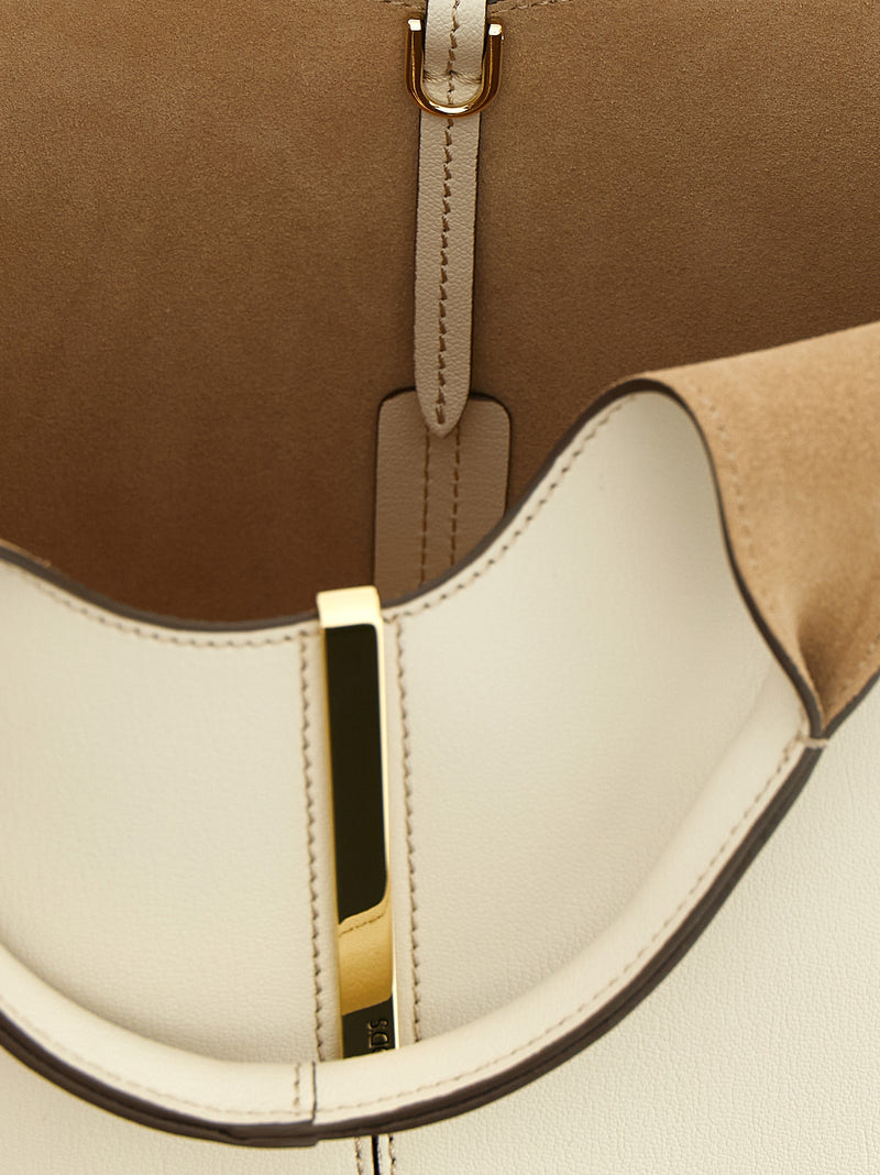 Tod's White Calfskin Tote Bag