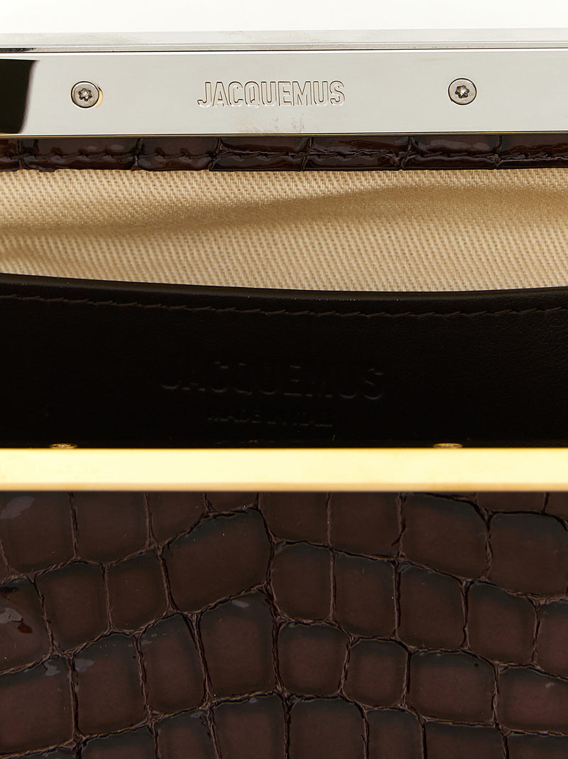 Jacquemus Brown Goatskin Clutch Bag