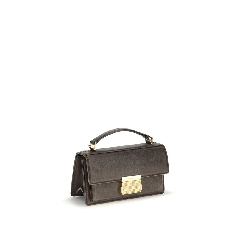 Golden Goose Brown Calf Leather Bos Taurus Handbag