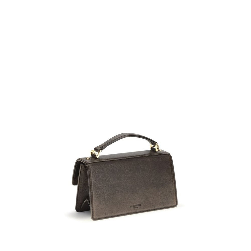 Golden Goose Brown Calf Leather Bos Taurus Handbag