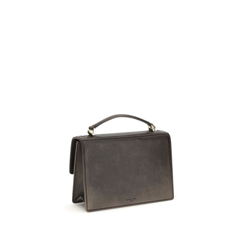 Golden Goose Brown Calf Leather Bos Taurus Handbag