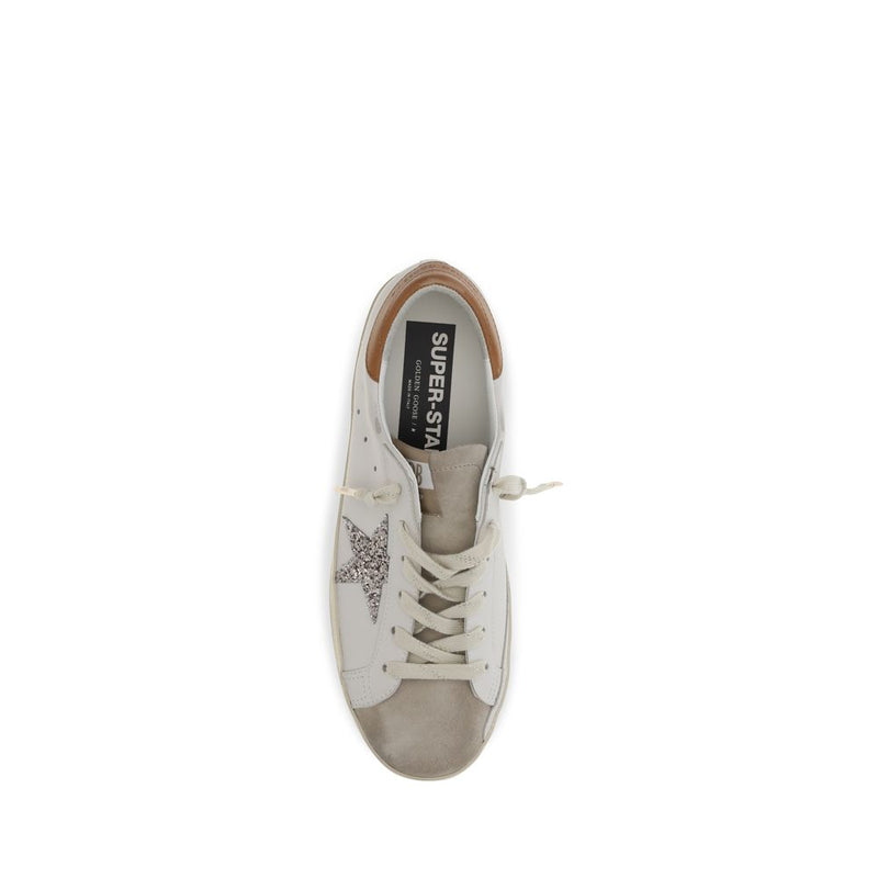 Golden Goose White Calf Leather Bos Taurus Low Top Sneakers