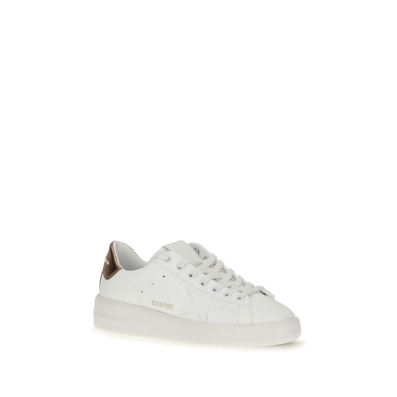 Golden Goose White Calf Leather Bos Taurus Low Top Sneakers