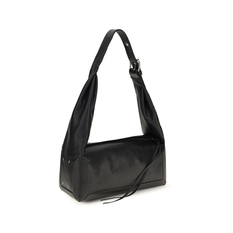 Maison Margiela Black Leather Shoulder Bag