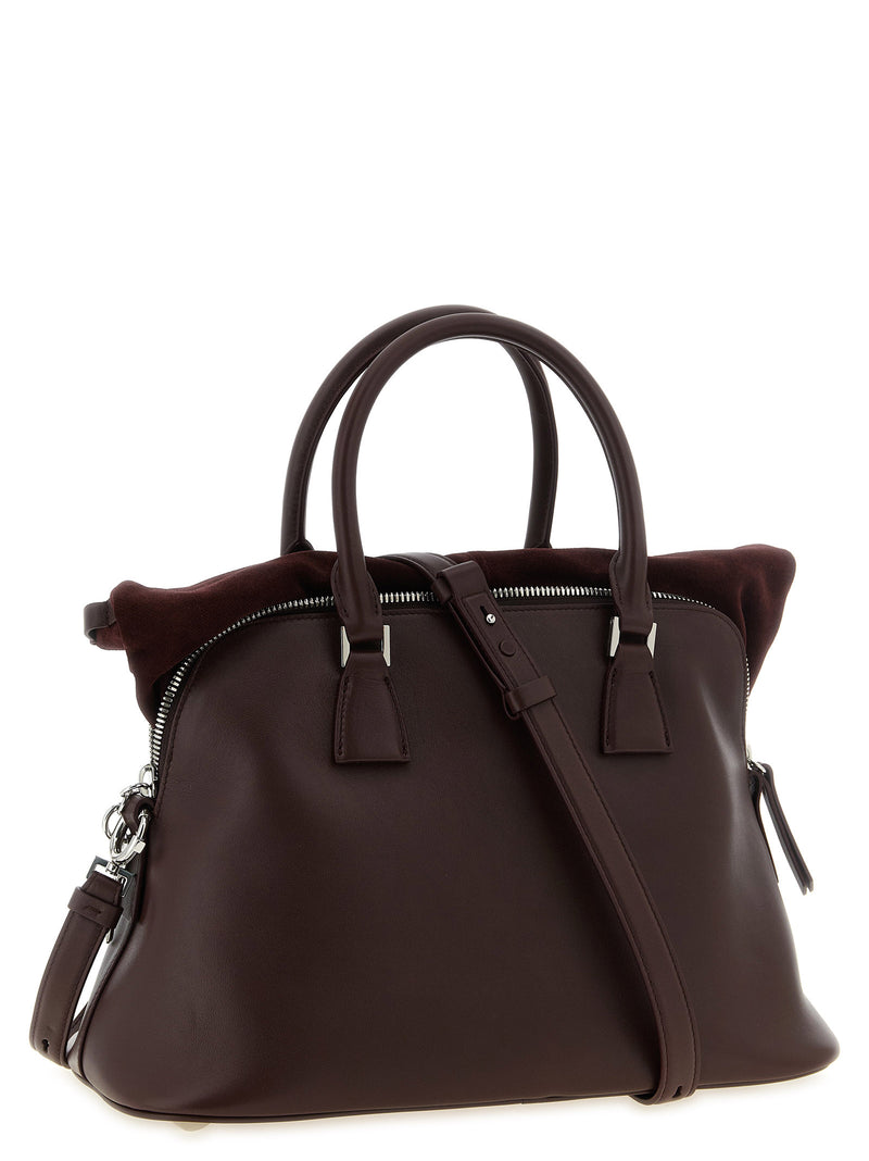 Maison Margiela Bordeaux Calfskin Shoulder Bag