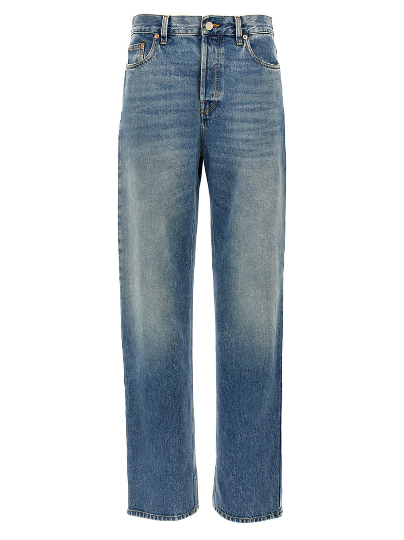 Gucci Blue Cotton Boyfriend Jeans