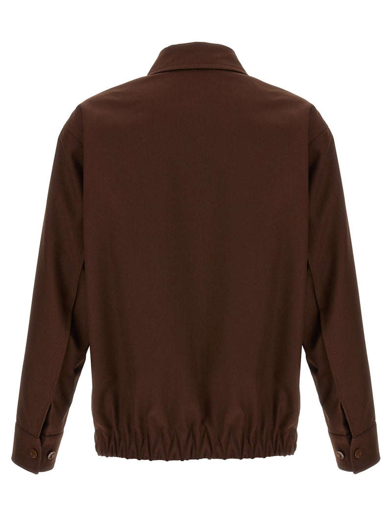 Gucci Brown Wool Full-Length Jacket