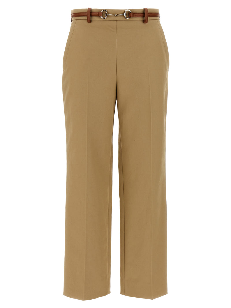 Gucci Beige Cotton Casual Pants