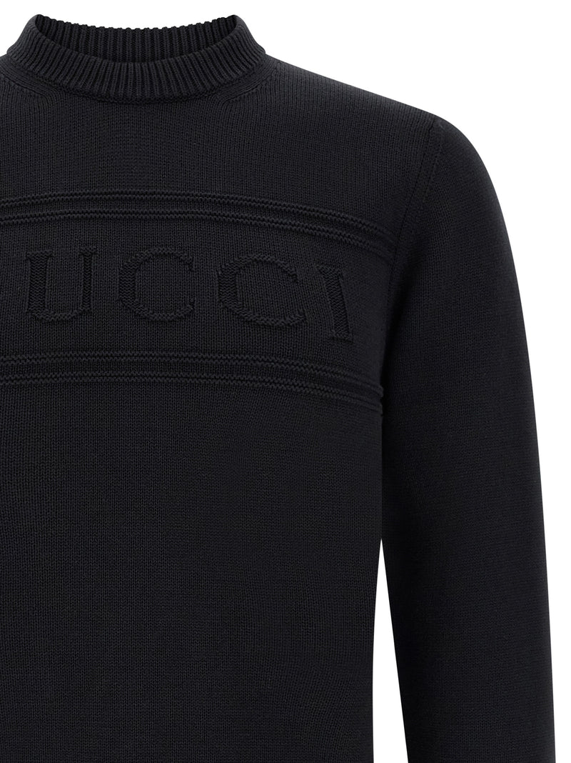 Gucci Black Cotton Cardigan