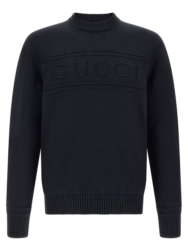 Gucci Blue Cotton Cardigan