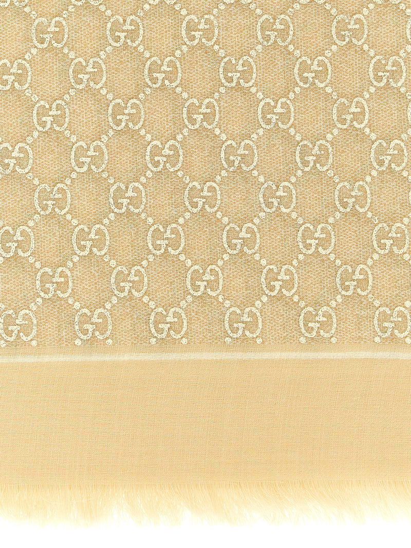 Gucci Beige Wool Scarf
