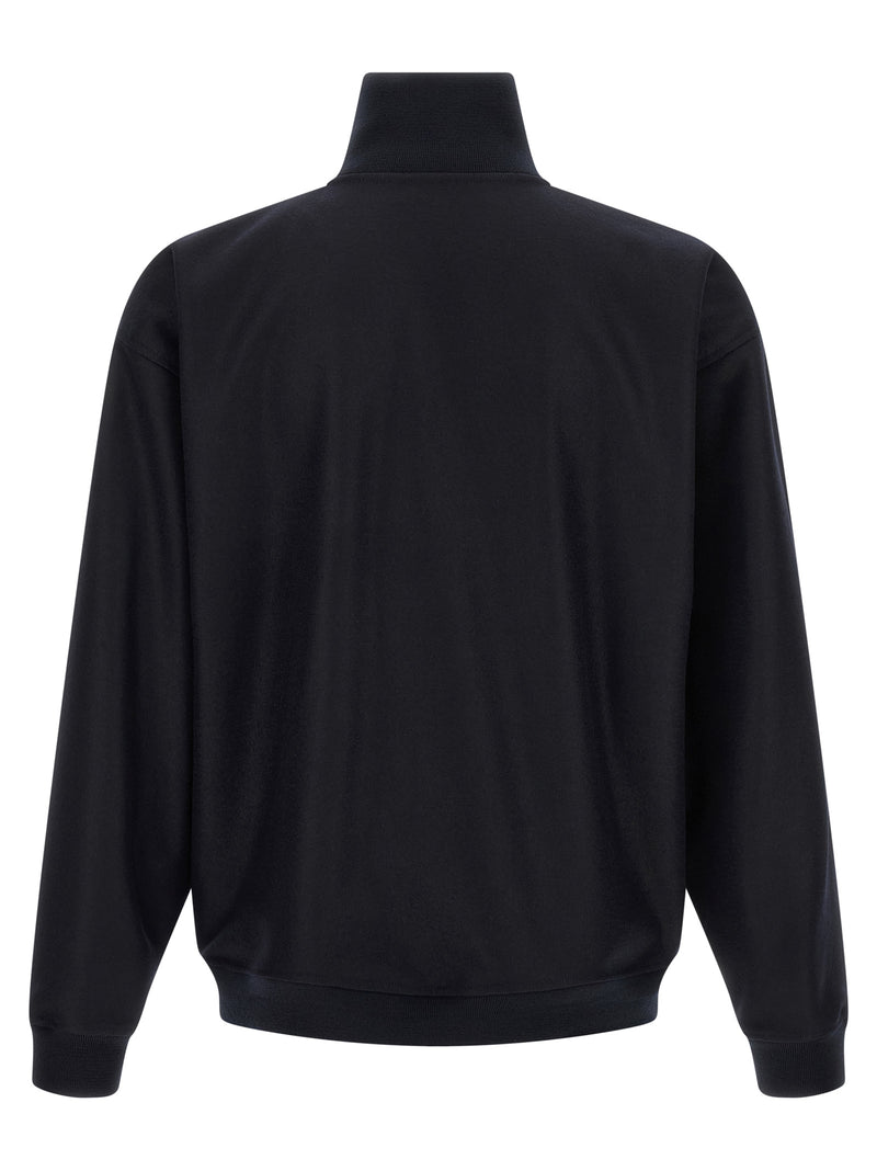 Jil Sander Blue Wool Full-Length Jacket