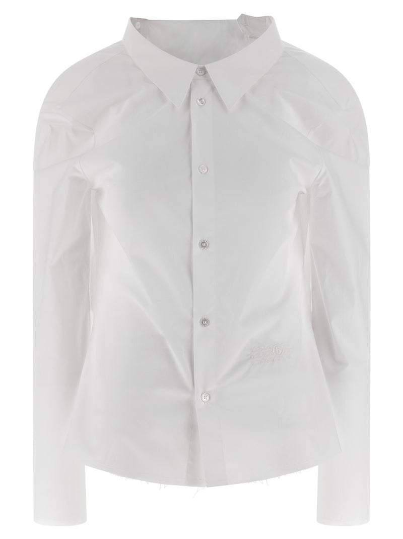 MM6 Maison Margiela White Cotton Blouse