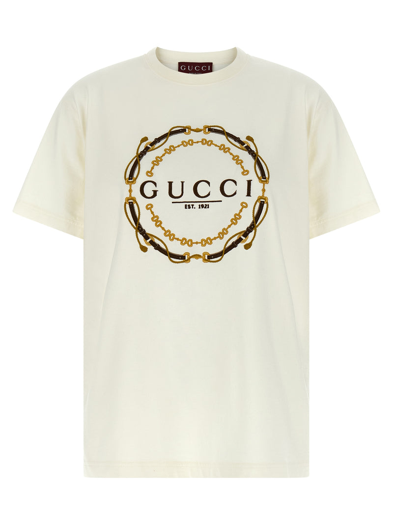 Gucci White Fabric T-Shirt