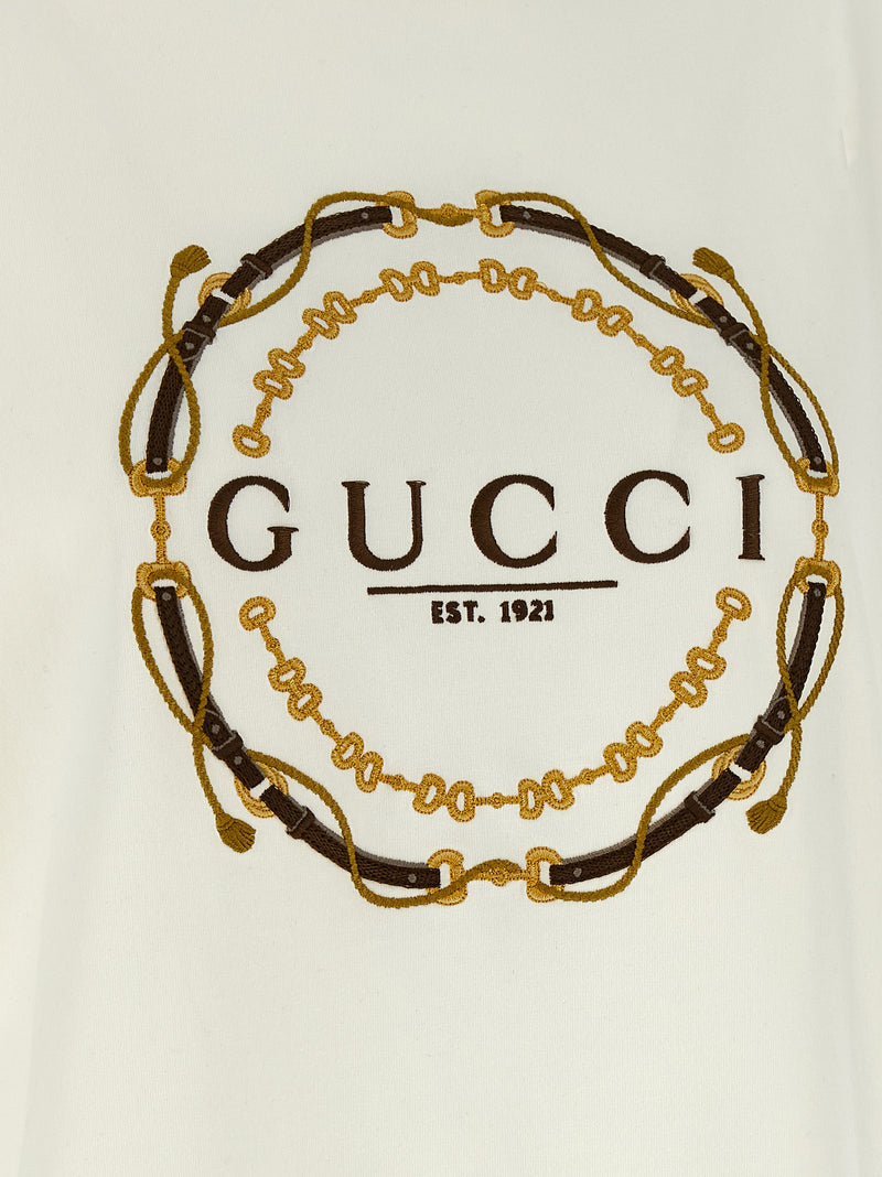Gucci White Fabric T-Shirt