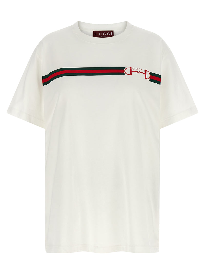 Gucci White Cotton T-Shirt