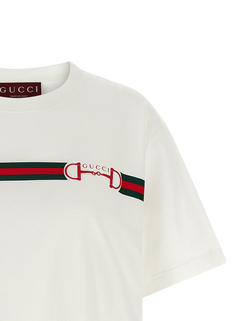 Gucci White Cotton T-Shirt