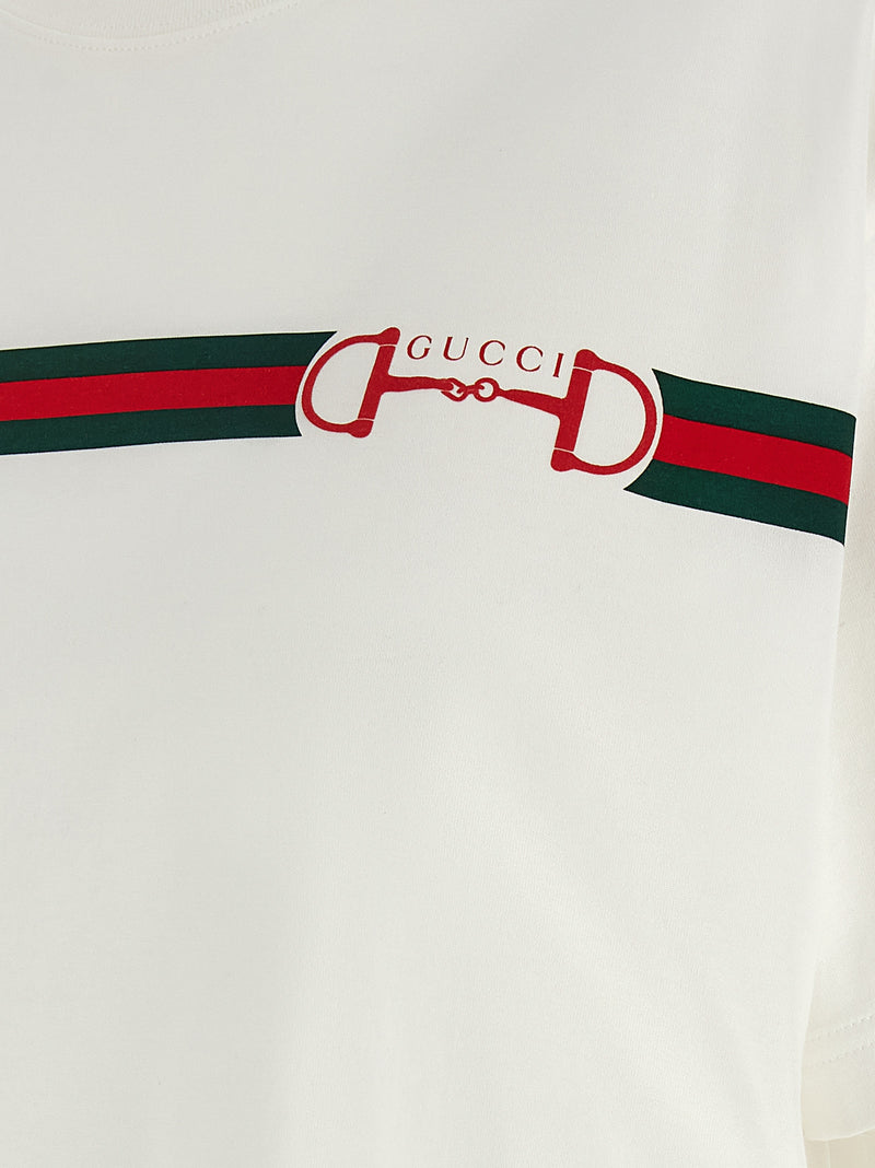 Gucci White Cotton T-Shirt
