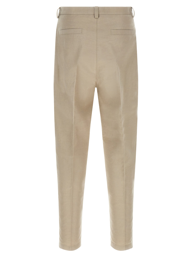 Brunello Cucinelli Brown Cotton Casual Pants