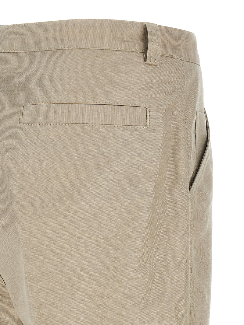 Brunello Cucinelli Brown Cotton Casual Pants