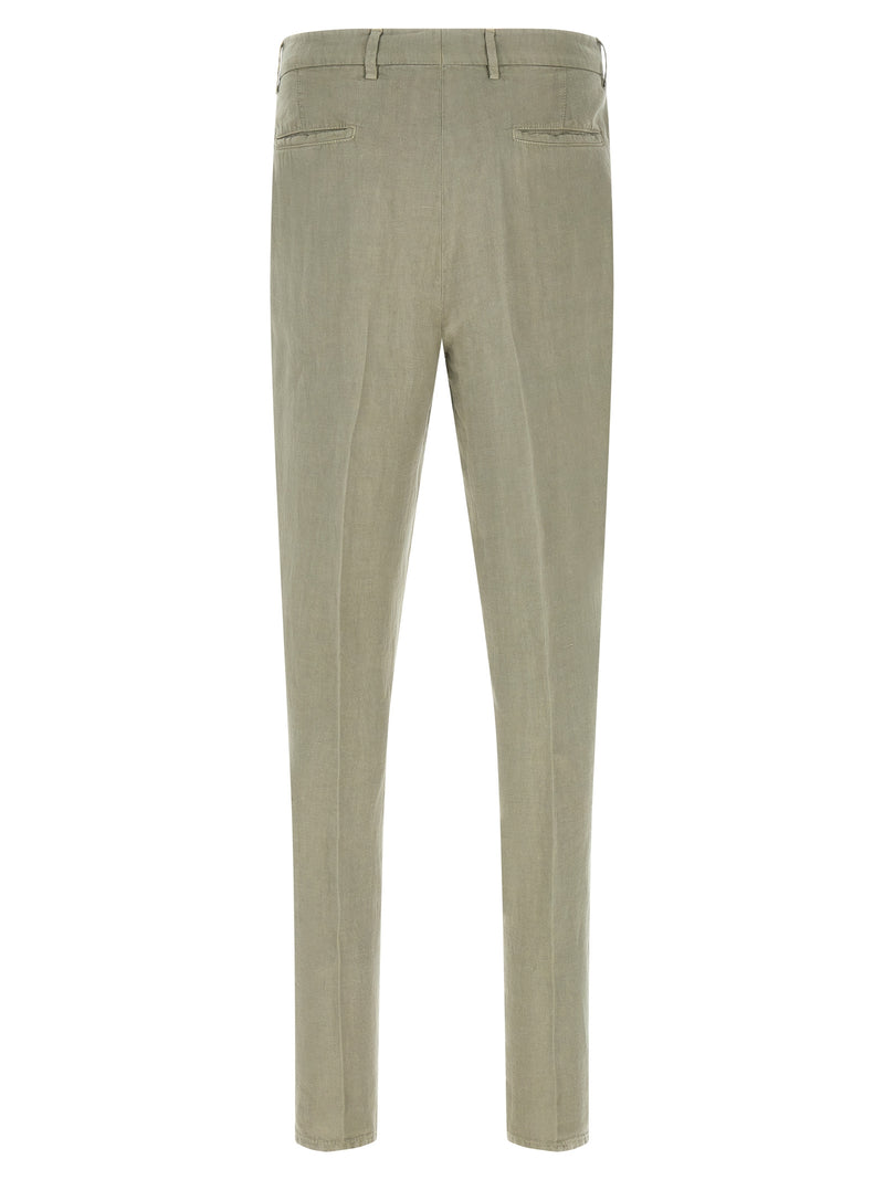Brunello Cucinelli Bicolor Linen Casual Pants