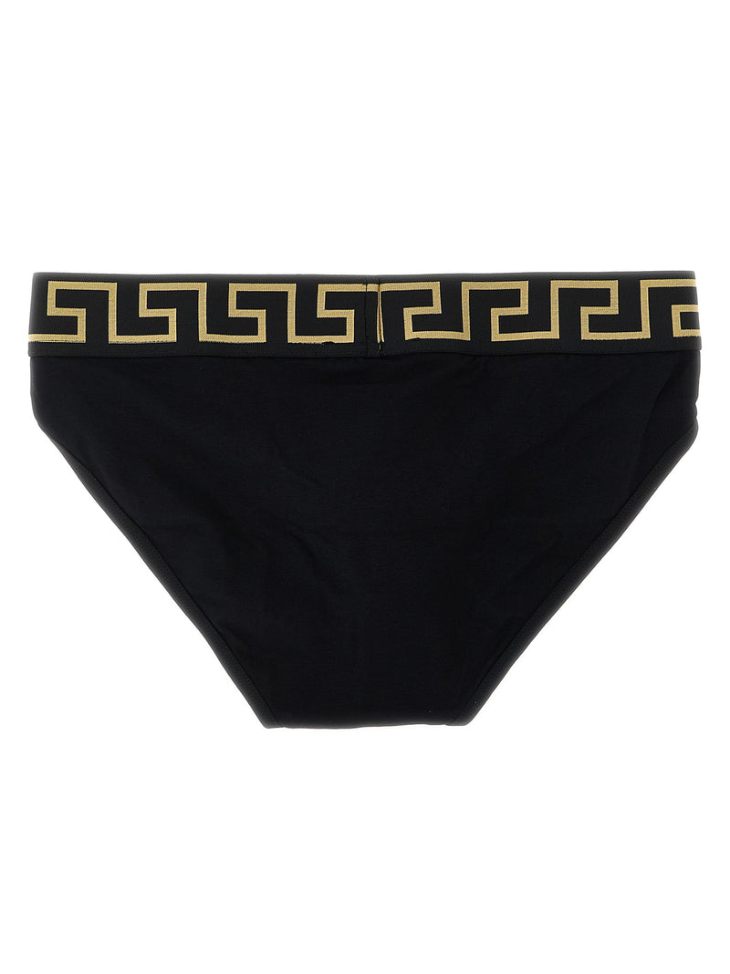 Versace Black Cotton Briefs