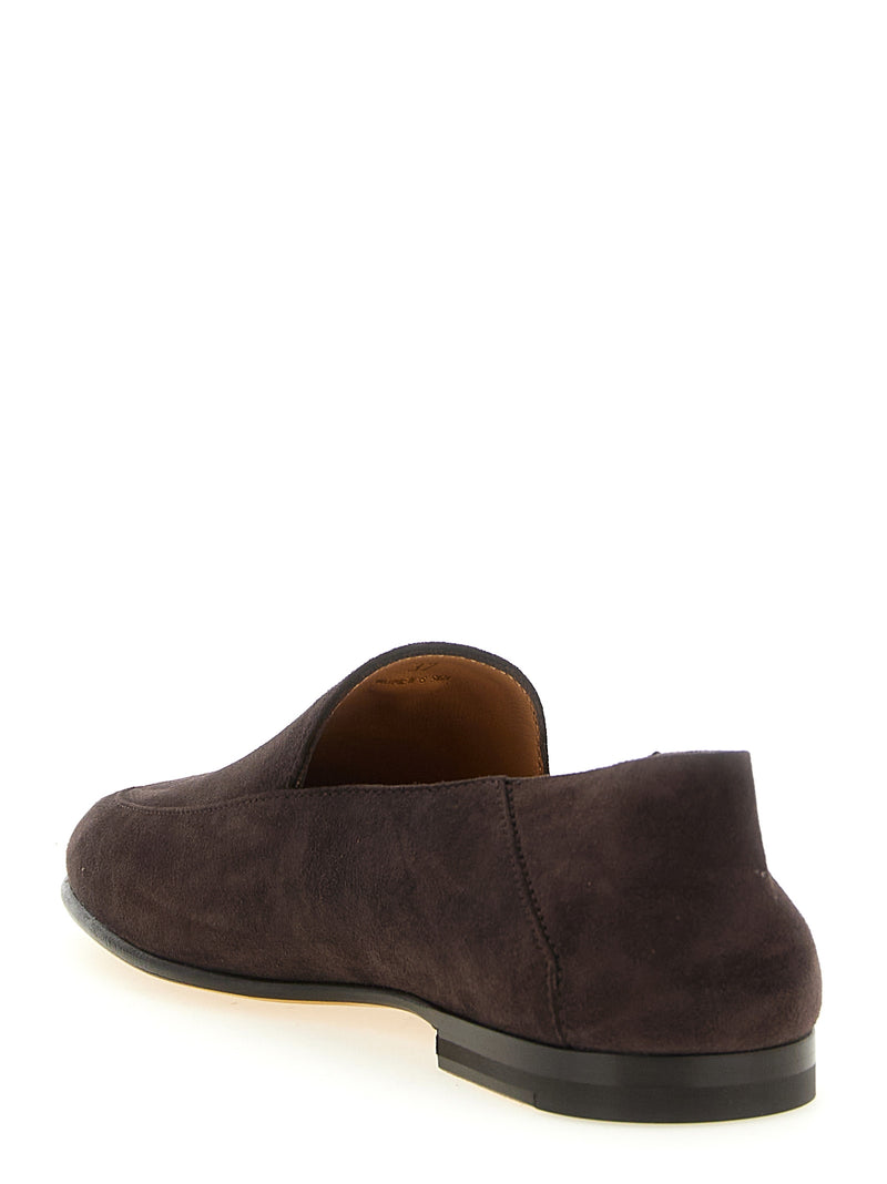 Tod's Brown Goatskin Slip-On Loafers