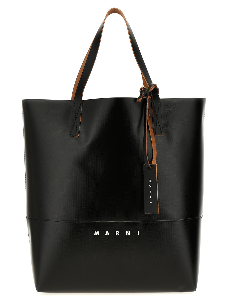 Marni Black Polyethylene Tote Bag