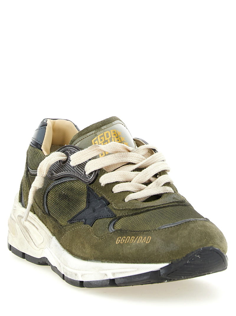 Golden Goose Bicolor Leather Athletic Sneakers