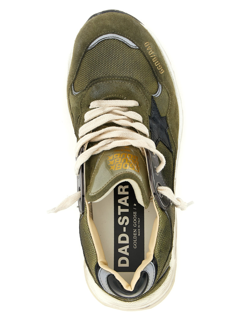 Golden Goose Bicolor Leather Athletic Sneakers