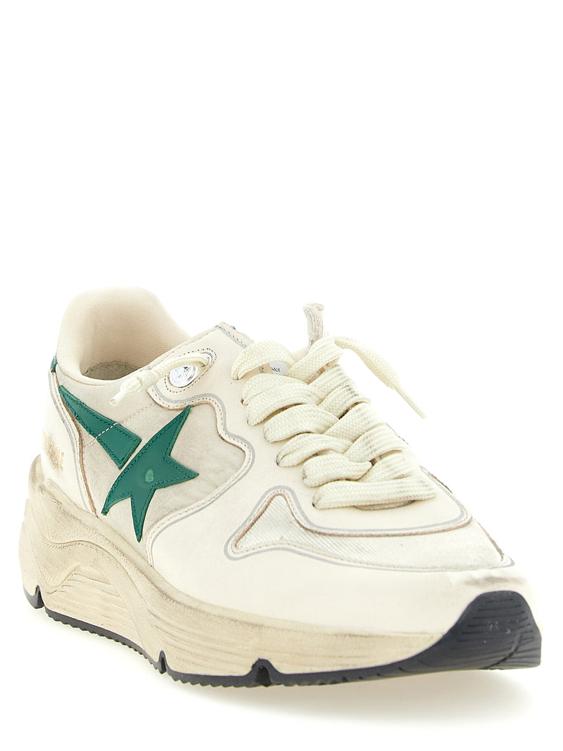 Golden Goose Bicolor Leather Athletic Sneakers