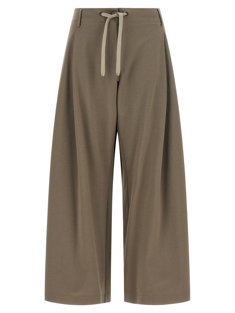 Brunello Cucinelli Gray Cotton Athletic Pants