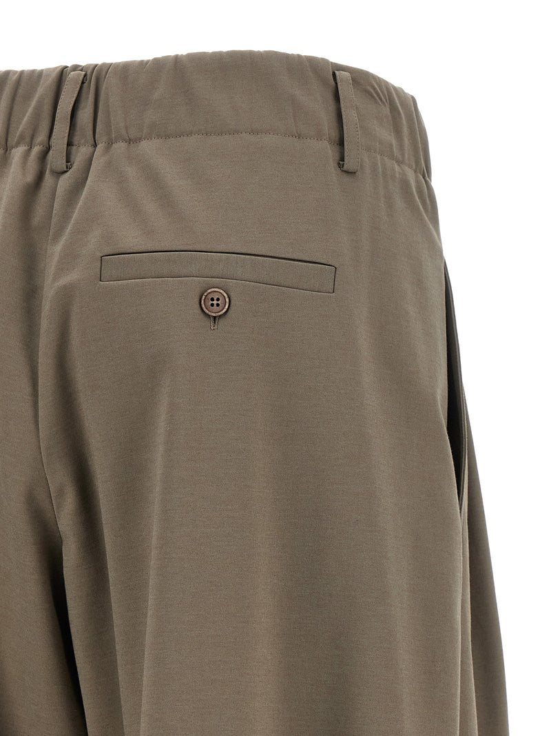 Brunello Cucinelli Gray Cotton Athletic Pants