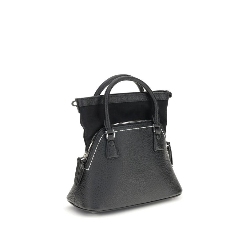 Maison Margiela Black Calf Leather Bos Taurus Handbag
