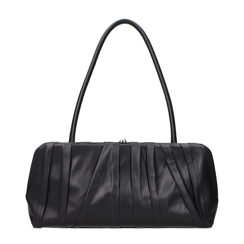 Jil Sander Black Leather Shoulder Bag