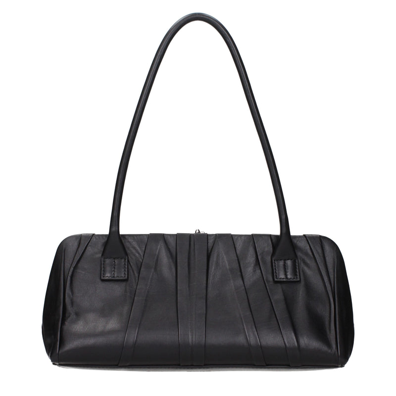 Jil Sander Black Leather Shoulder Bag