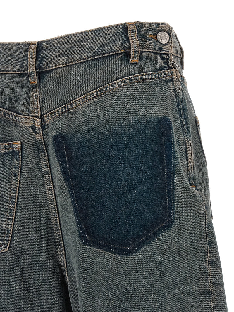 MM6 Maison Margiela Gray Cotton Jeans Denim