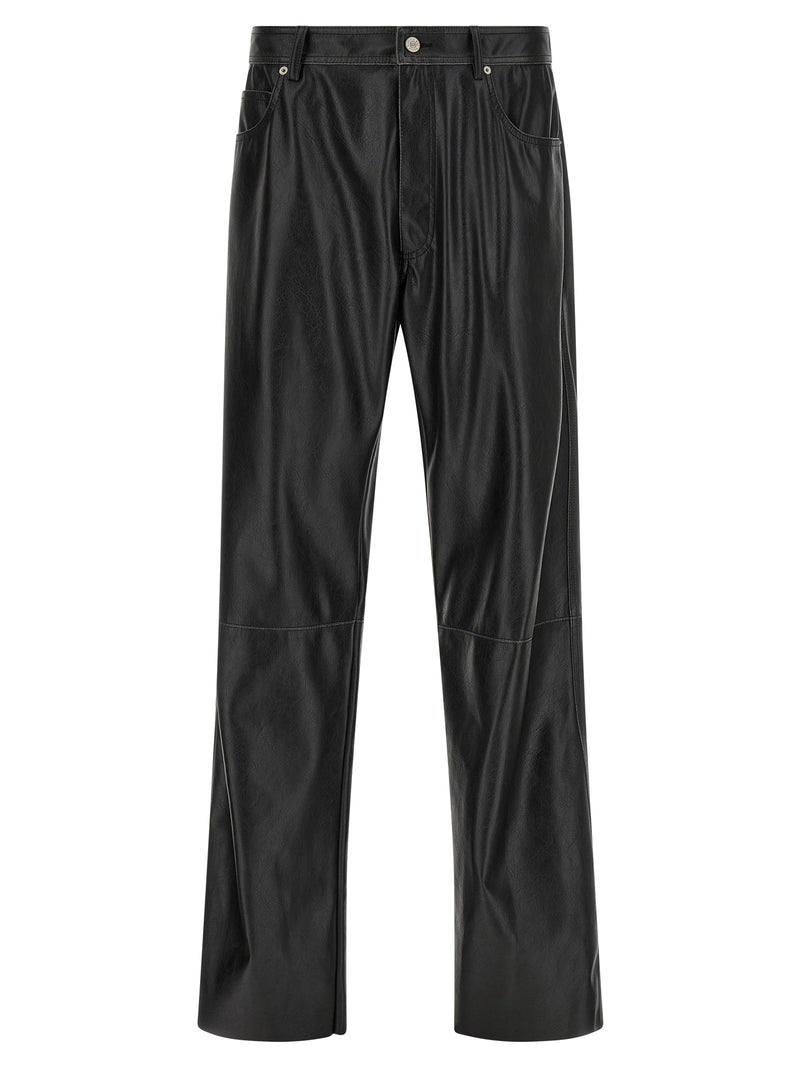 MM6 Maison Margiela Black Polyester Casual Pants