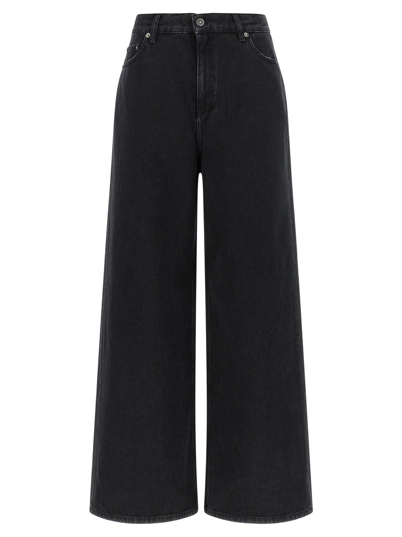 Golden Goose Black Cotton Flared Jeans