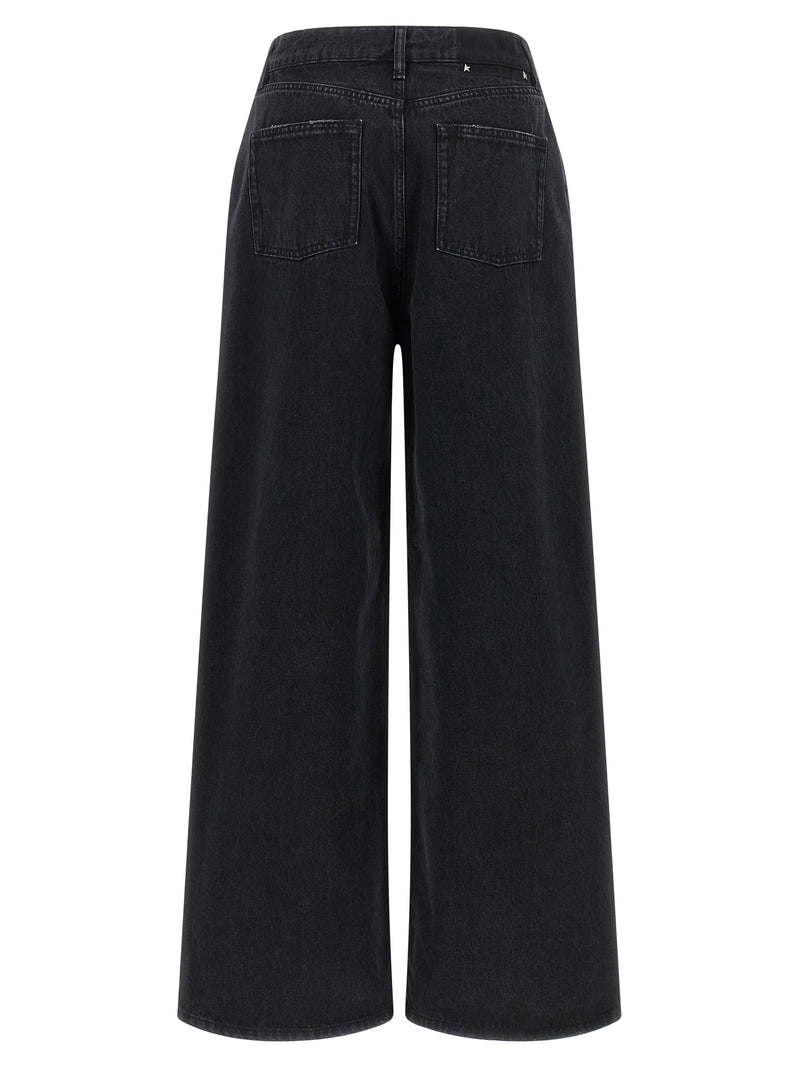 Golden Goose Black Cotton Flared Jeans