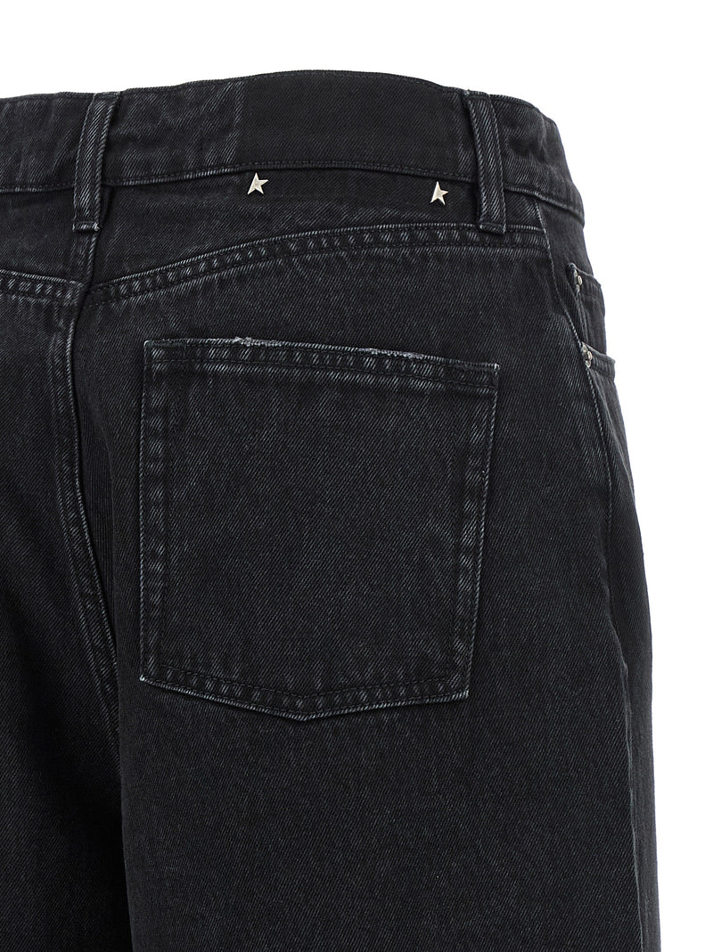Golden Goose Black Cotton Flared Jeans