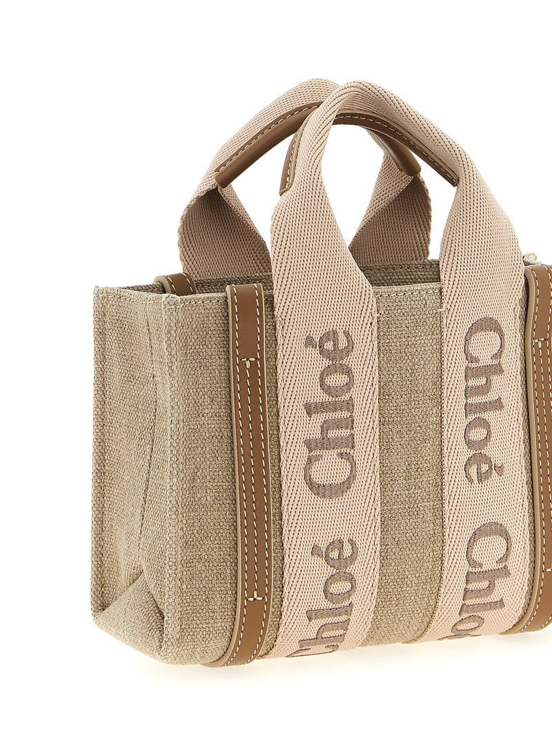 Chloé Multicolor Linen Handbag