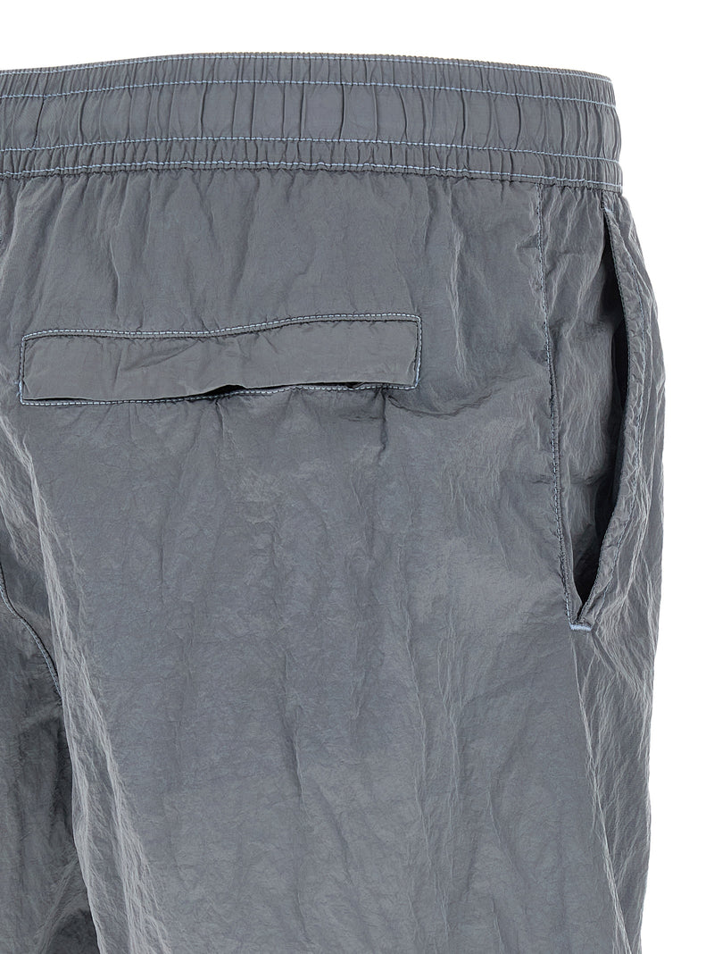 Stone Island Gray Polyamide Swim Shorts