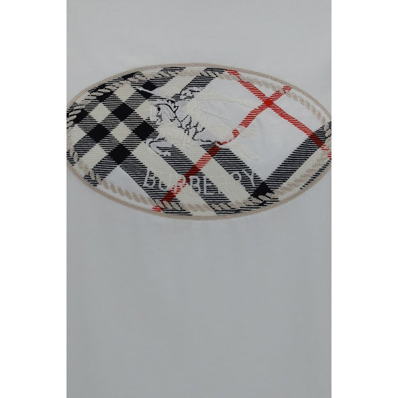 Burberry White Cotton T-Shirt
