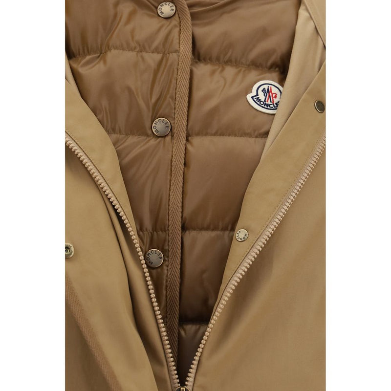 Moncler Beige Polyamide Shell Jacket