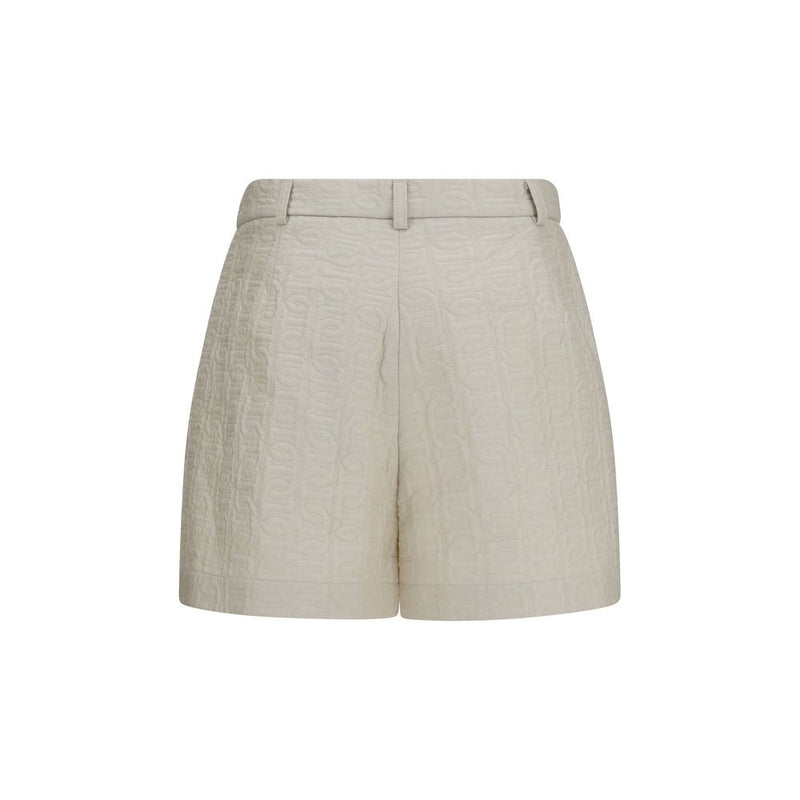 Moncler Beige Polyamide Bermuda Shorts