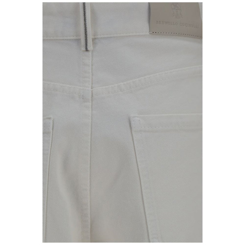 Brunello Cucinelli Beige Cotton Jeans Denim