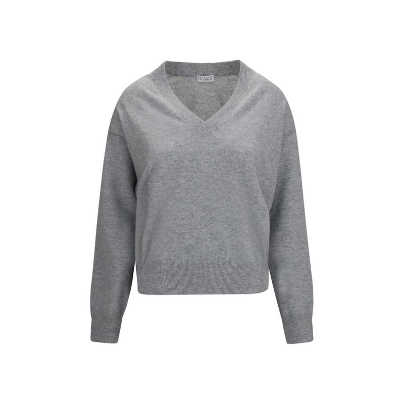 Brunello Cucinelli Gray Cashmere Sweater